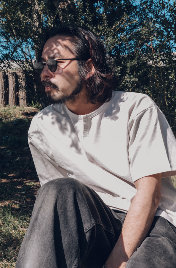 DARU HENRY NECK S/S T - ECRU