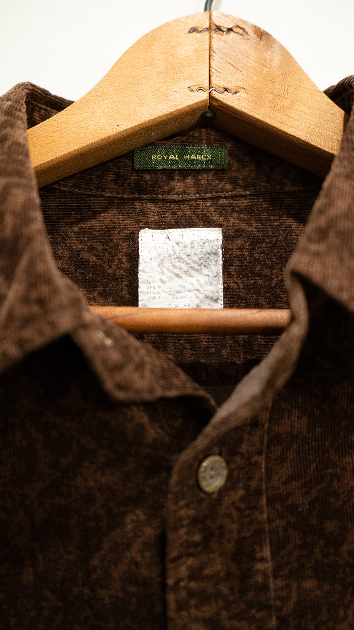 8-90's Camo pattern Corduroy shirt