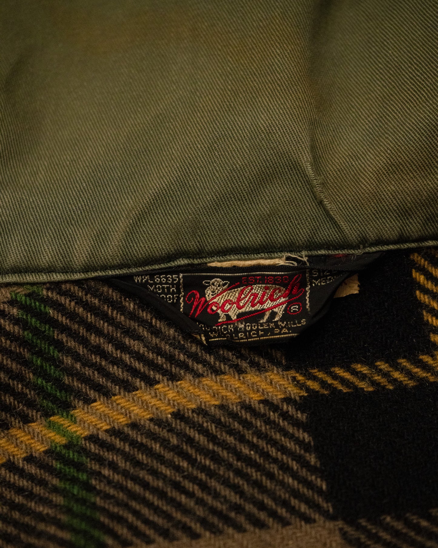 50's. WOOL RICH ZIP UP HOODIE