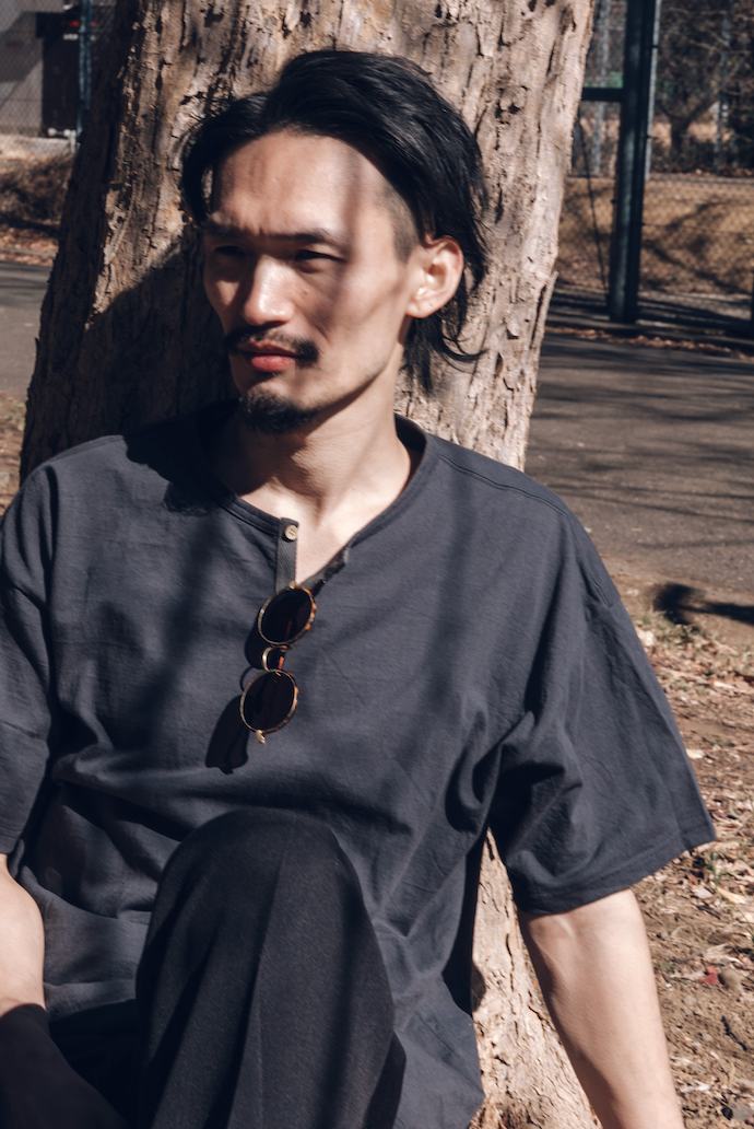 DARU HENRY NECK S/S T - C.GRAY