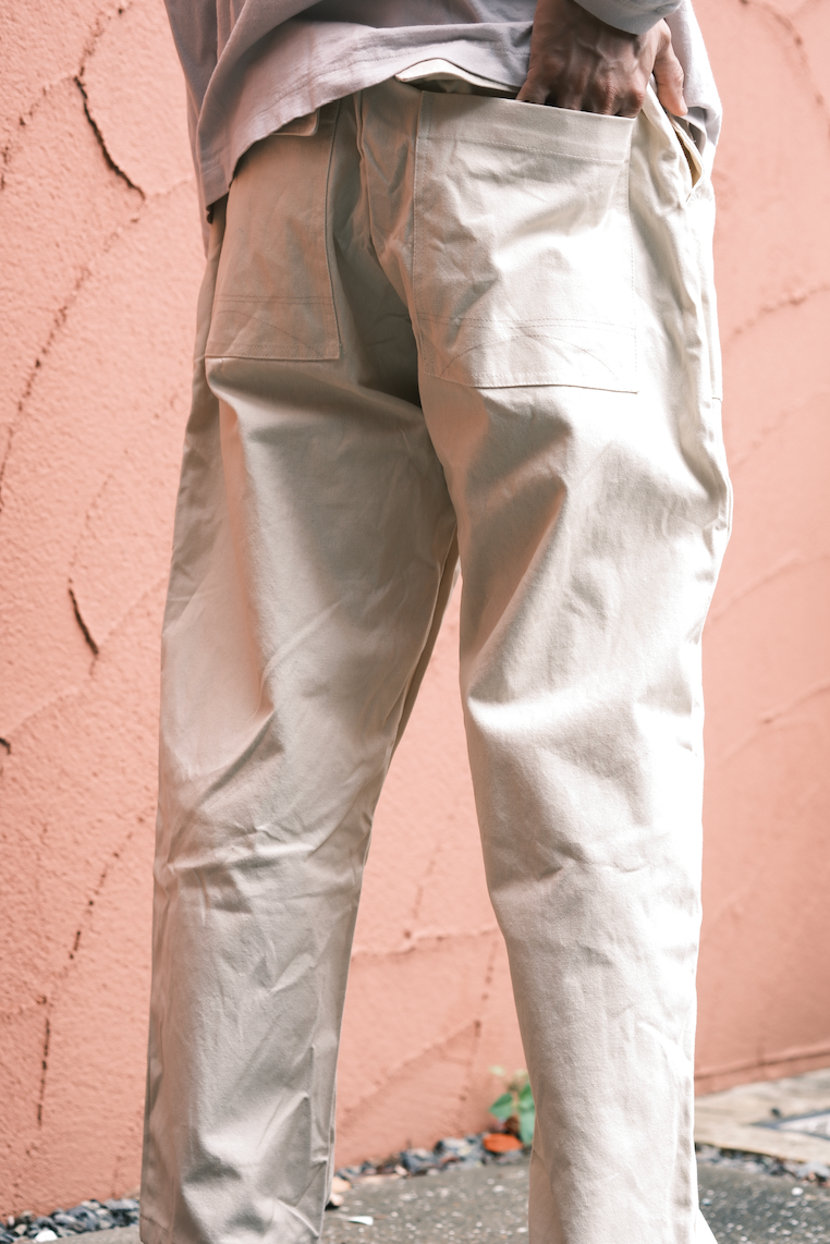 OG107-BAKER  PANTS-IVORY