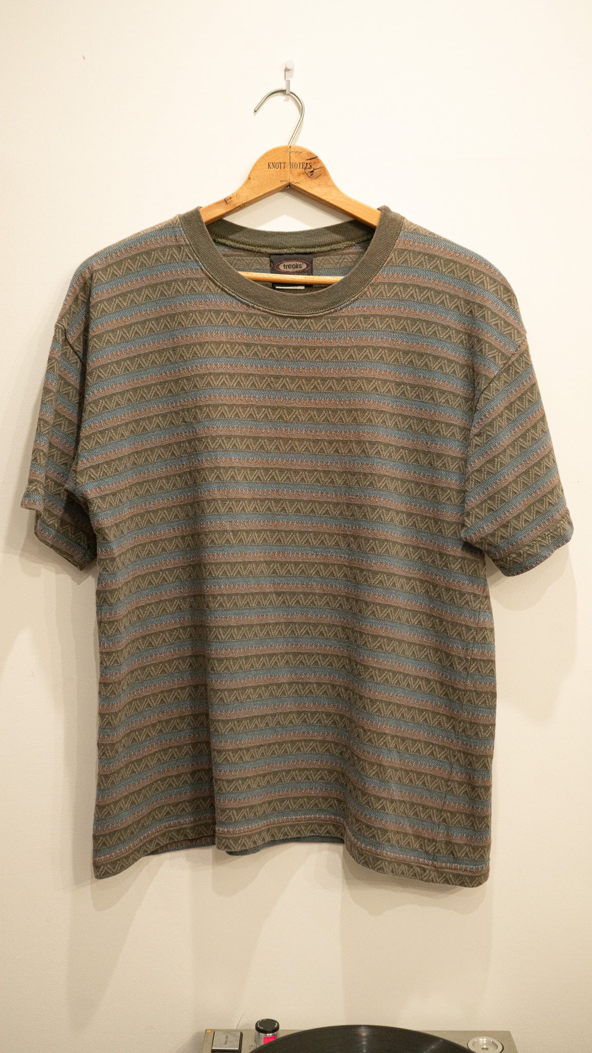 90's Jacquard  Border T shirt