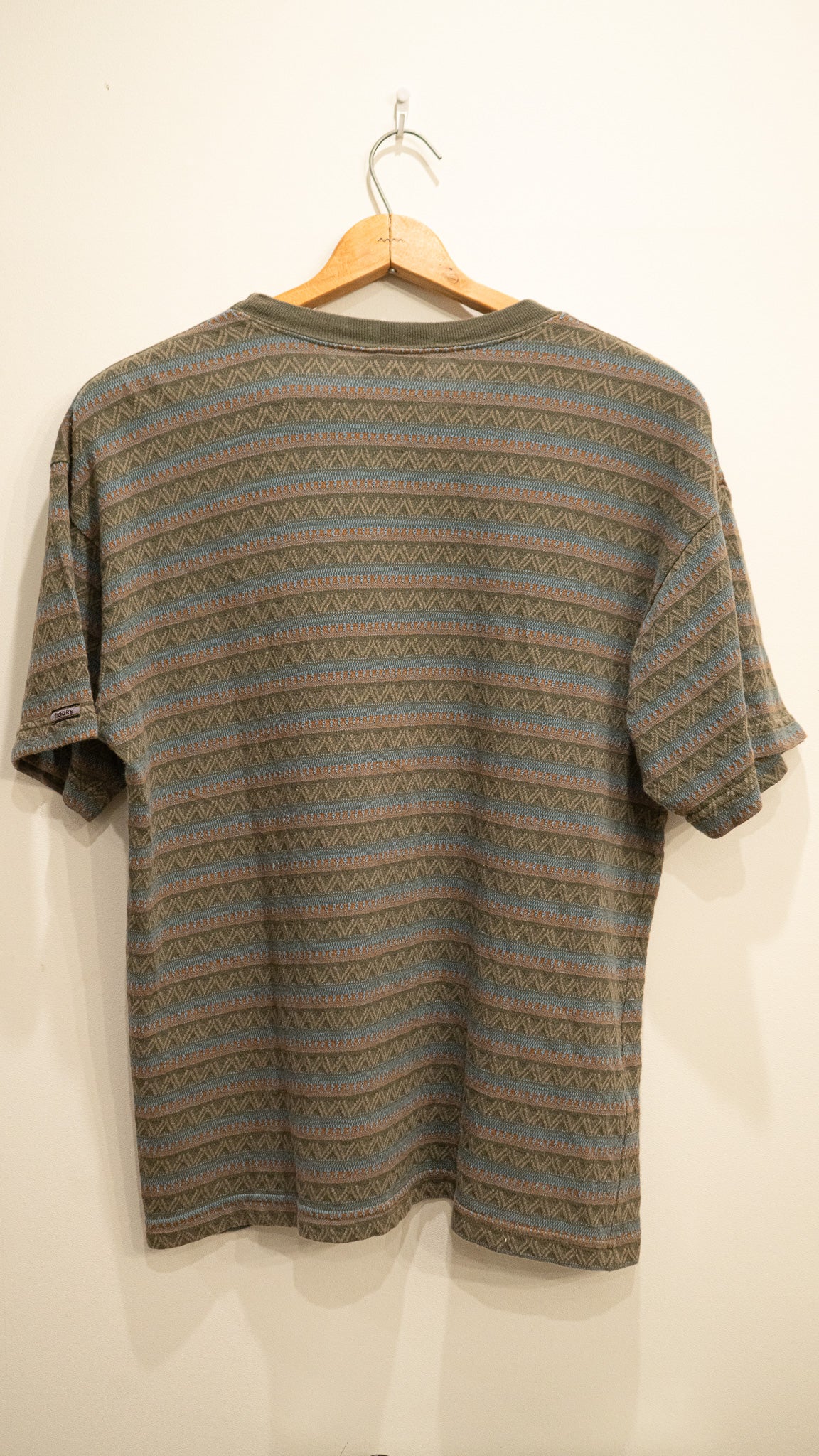 90's Jacquard  Border T shirt