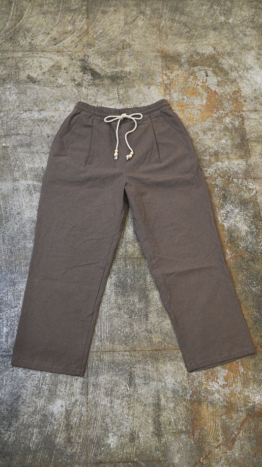 TAKE IT EASY PANTS-BROWN