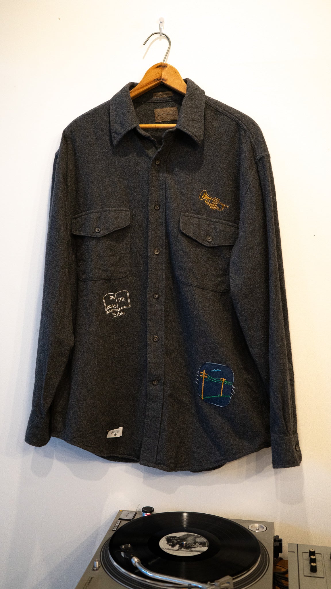 90's-00's  vintage custom  shirt chamois 1