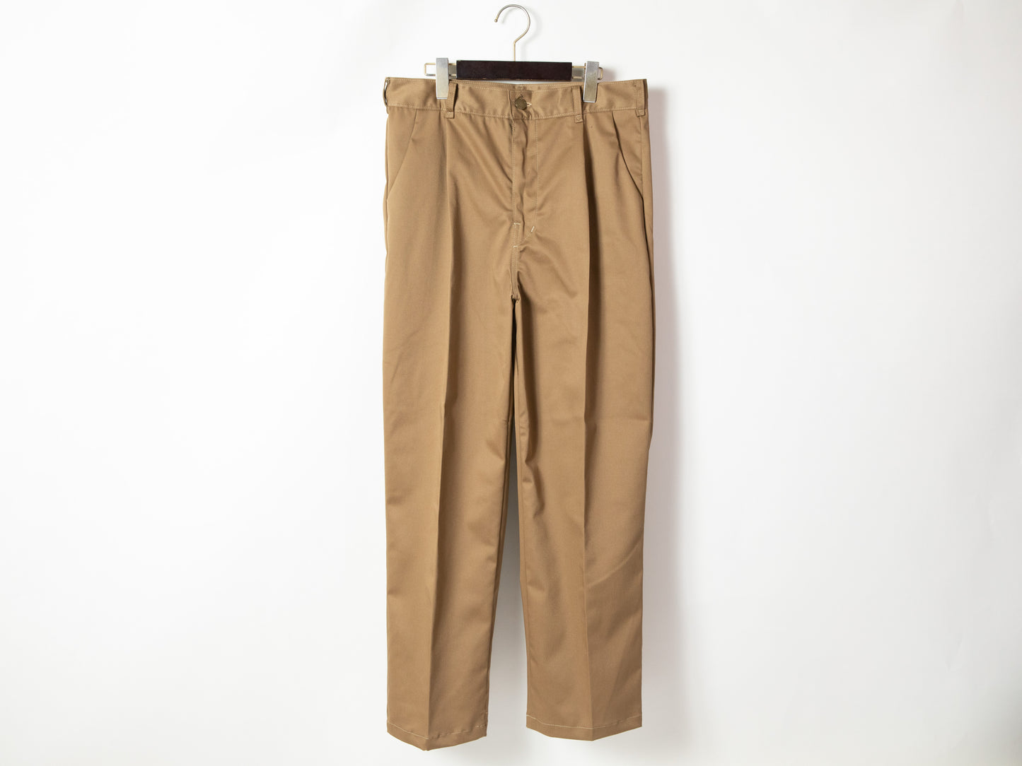 BASIC 1 TUCK PANTS-KHAKI