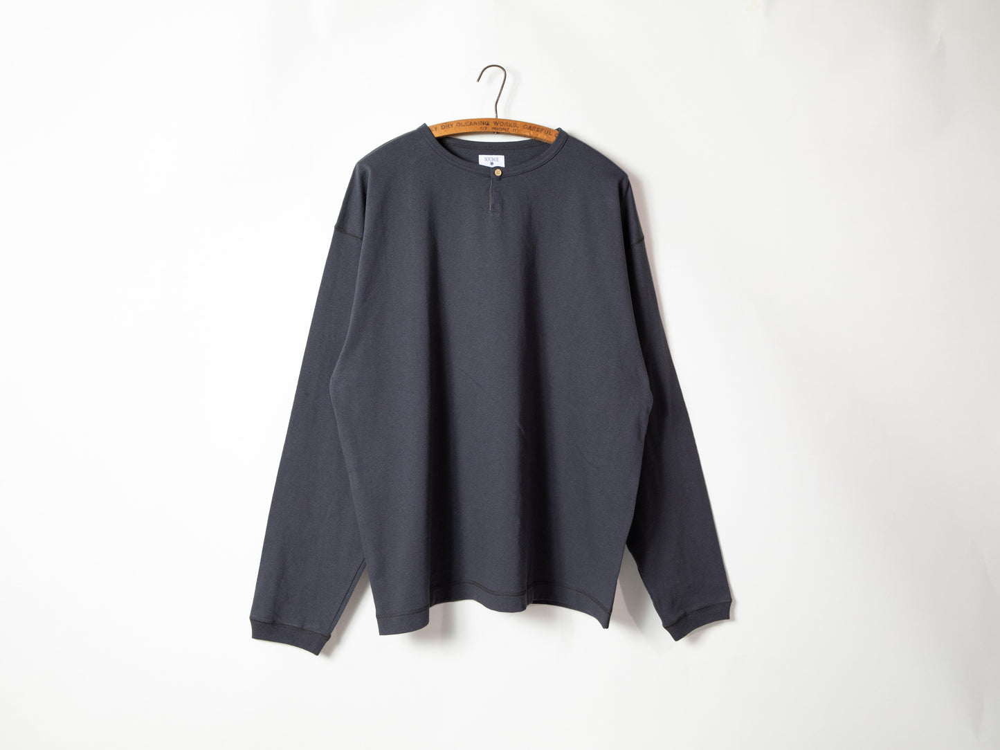 DARU HENRY NECK L/S T - C.GRAY