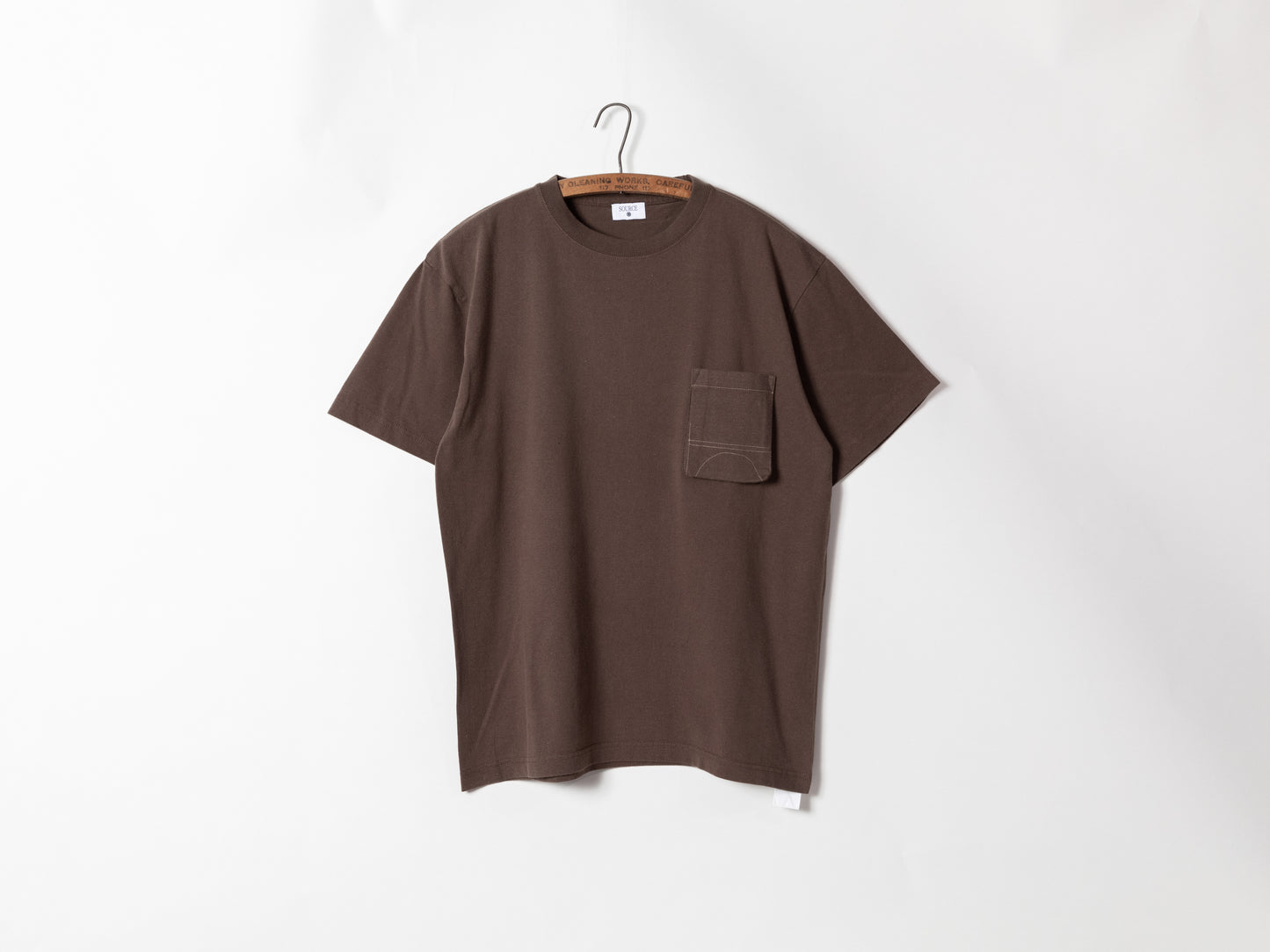 BASIC POCKET T - FADE BROWN